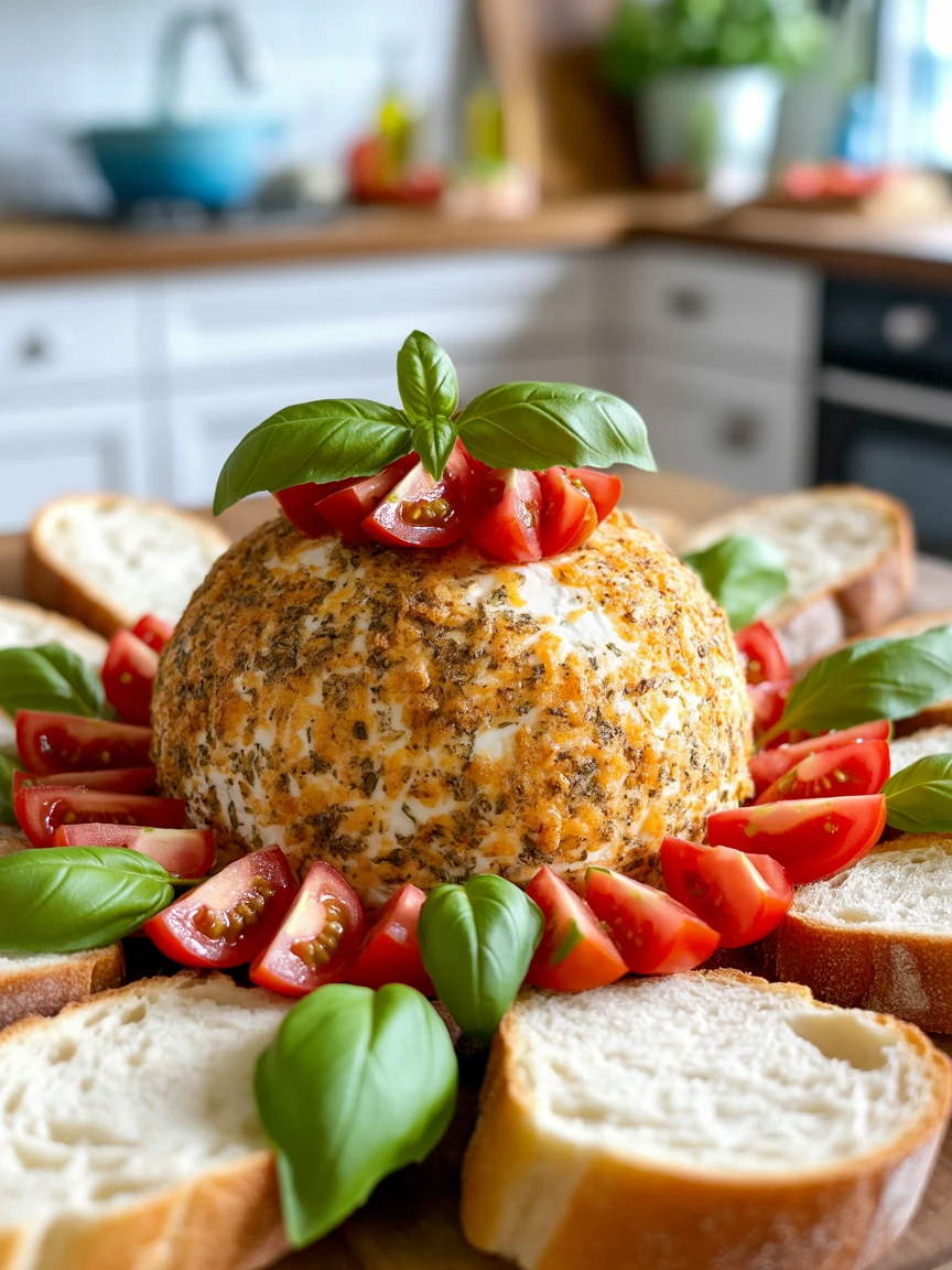Irresistible Bruschetta Cheese Ball Recipe You'll Love