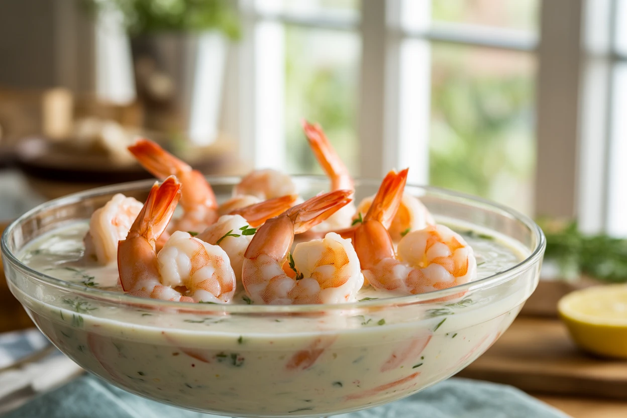 receta de cóctel de gambas con salsa rosa