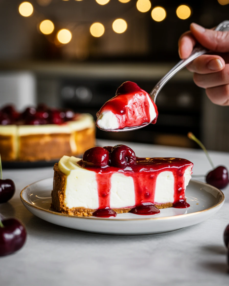 Decadent Black Forest Cheesecake with Cherry Bliss Topping