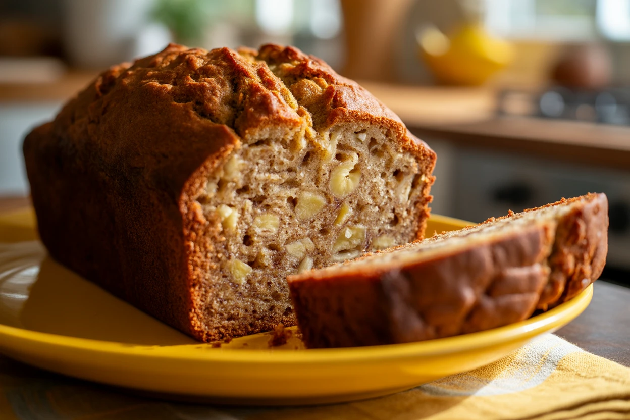 Classic Banana Nut Bread: Crunchy, Nutty, and Irresistibly Moist