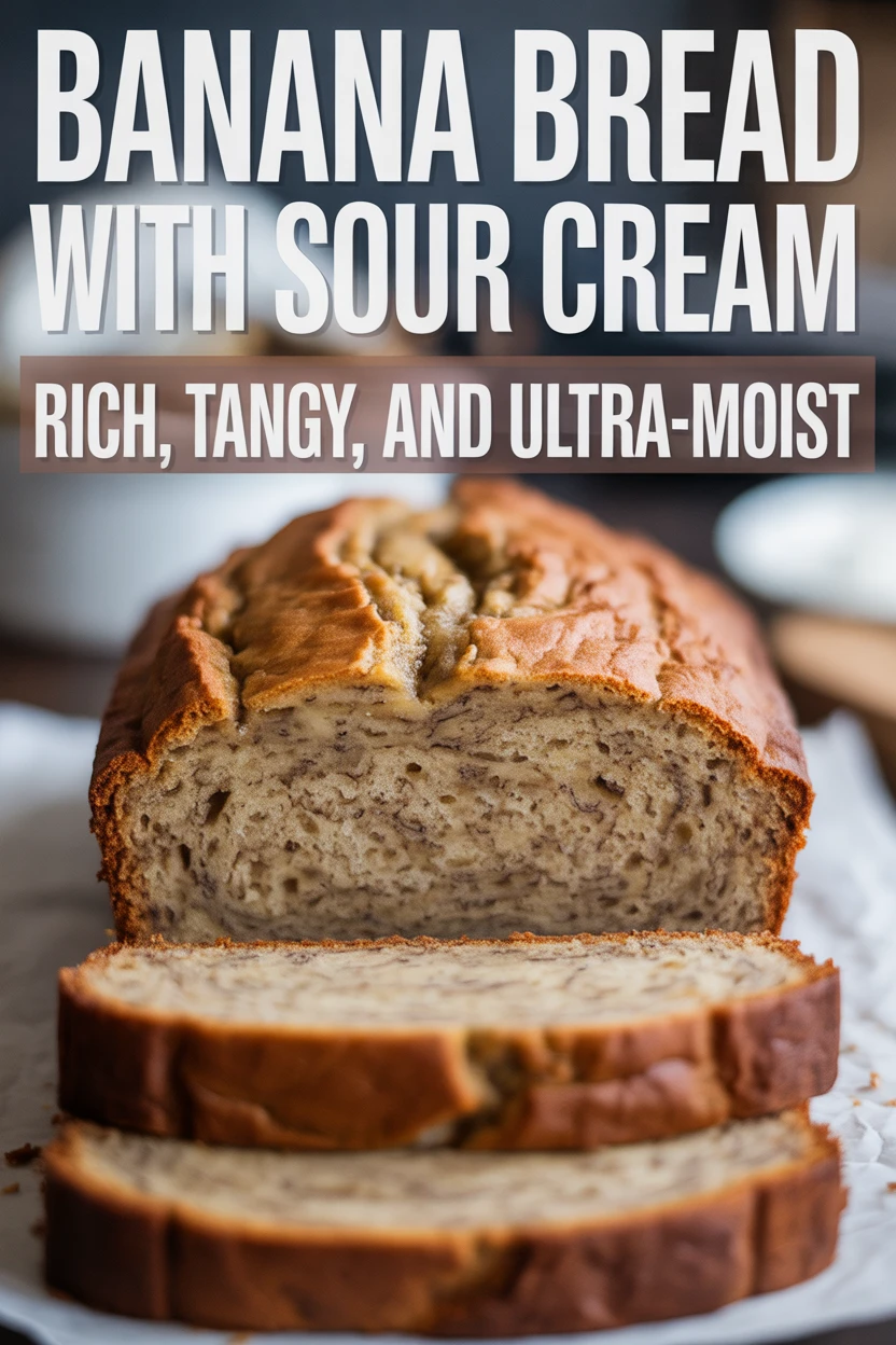 Banana Bread with Sour Cream: Rich, Tangy, and Ultra-Moist