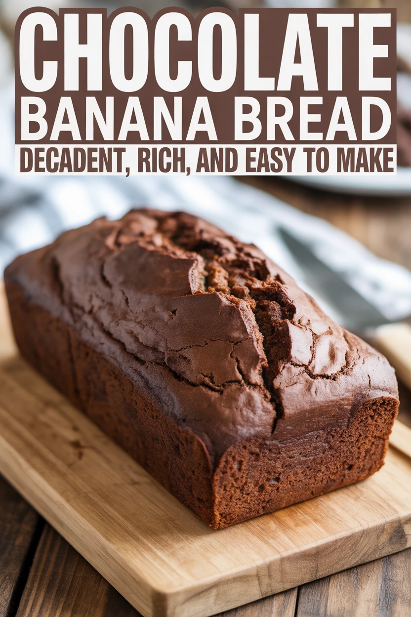 Banana bread with chocolate