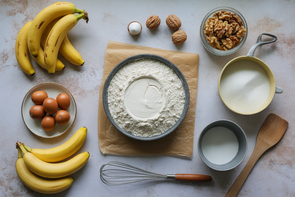 Banana bread without eggs