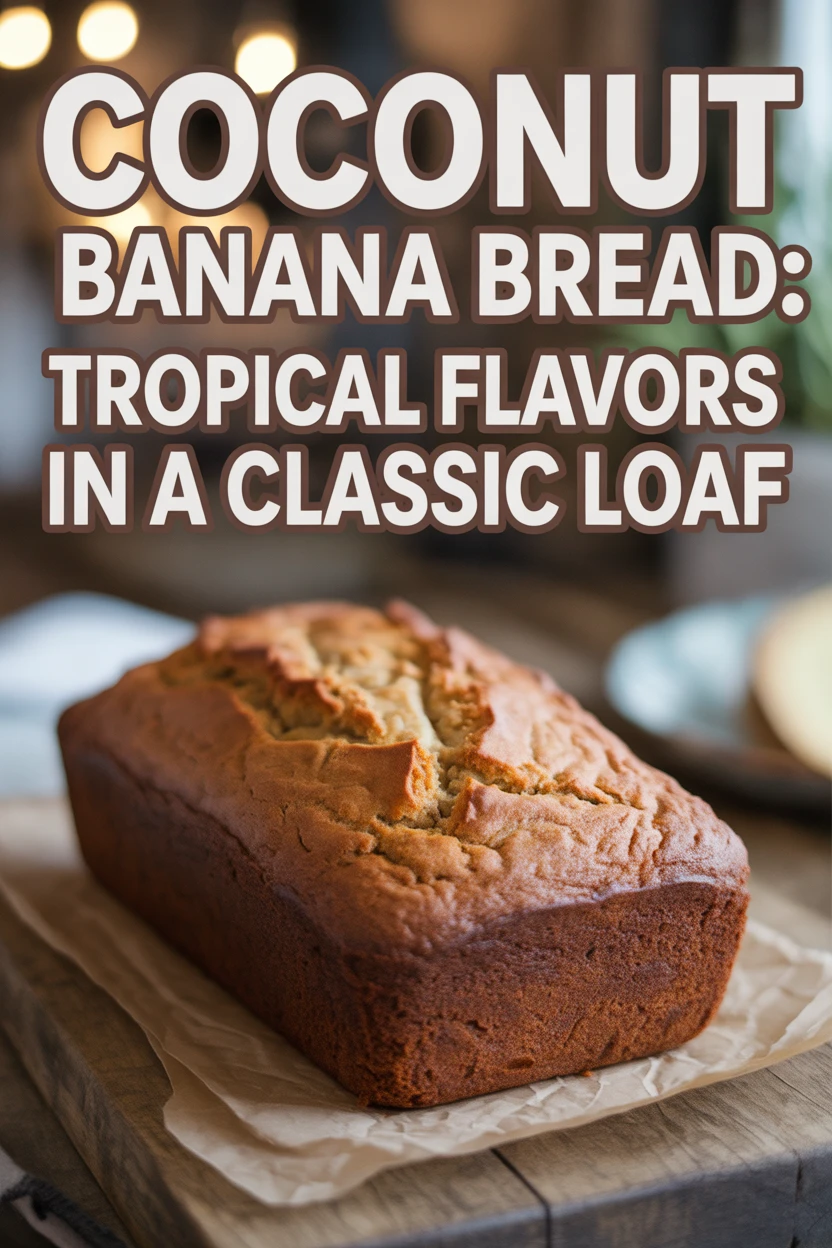 Banana bread with coconut