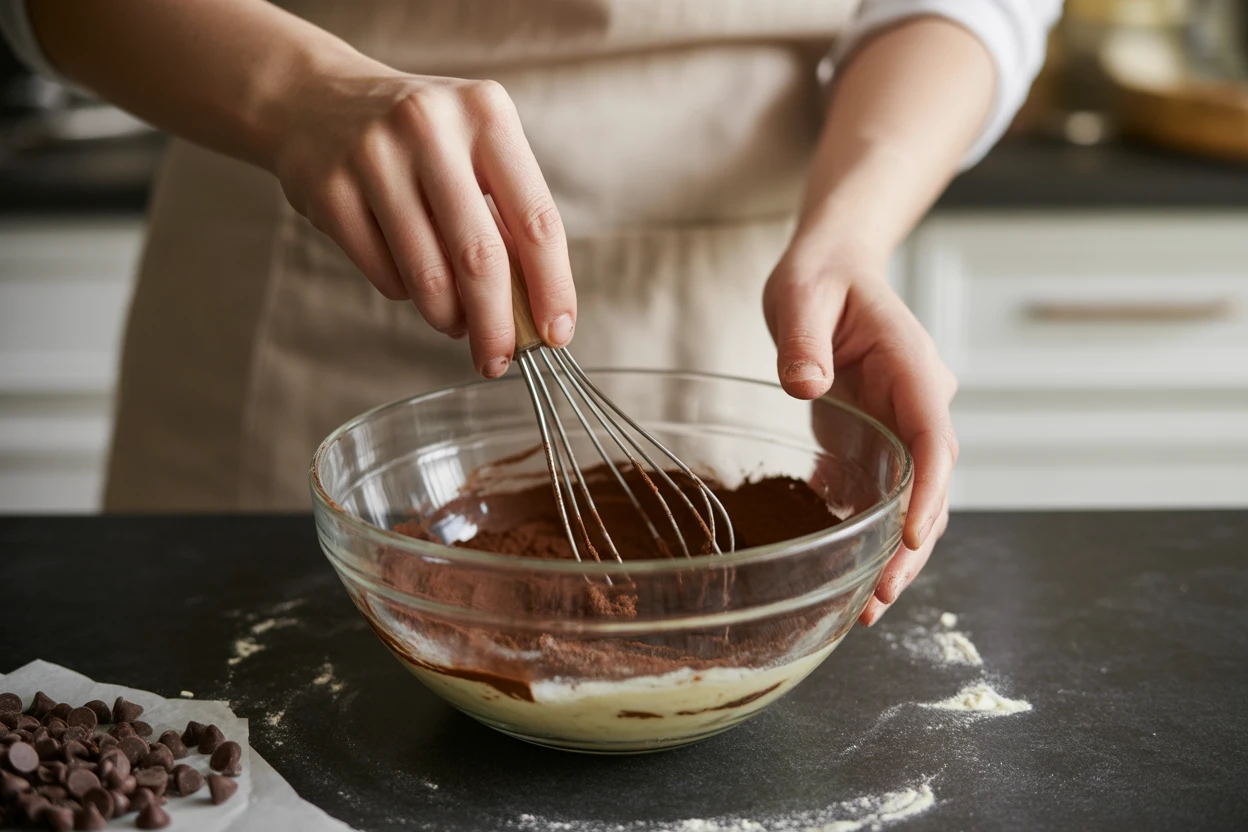 Banana bread with chocolate