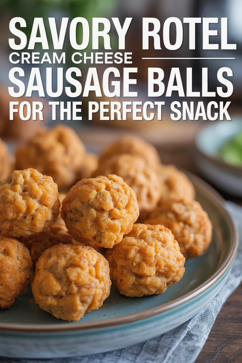 Savory Rotel Cream Cheese Sausage Balls for the Perfect Snack