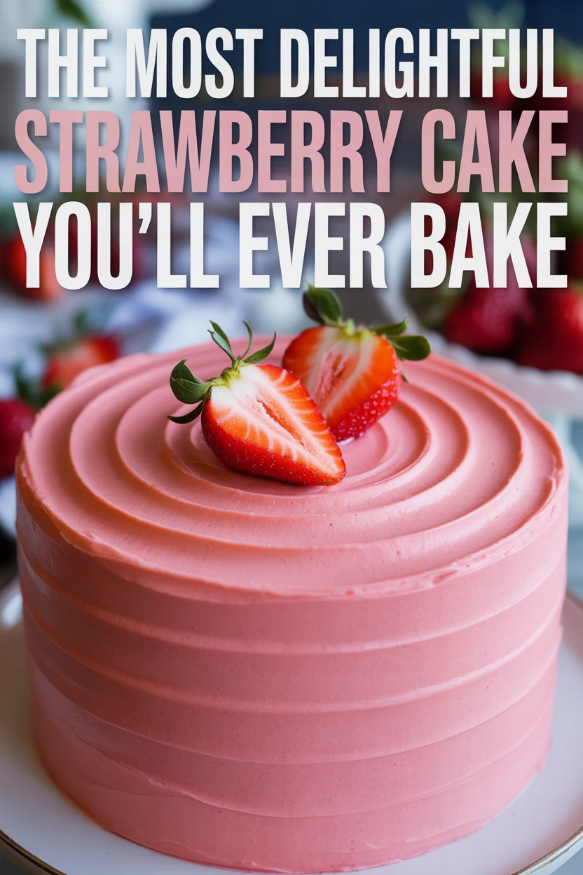 The Best Strawberry Cake Ever