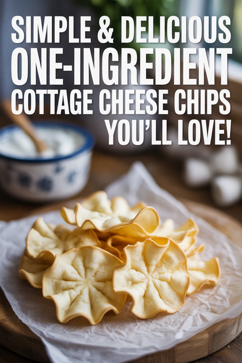 Simple & Delicious One-Ingredient Cottage Cheese Chips You’ll Love