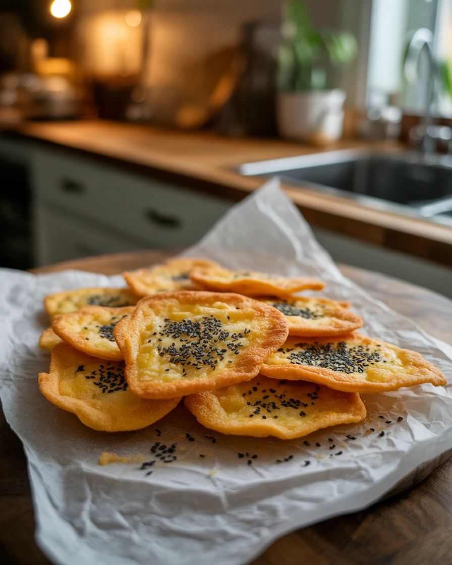 one ingredient cottage cheese chips