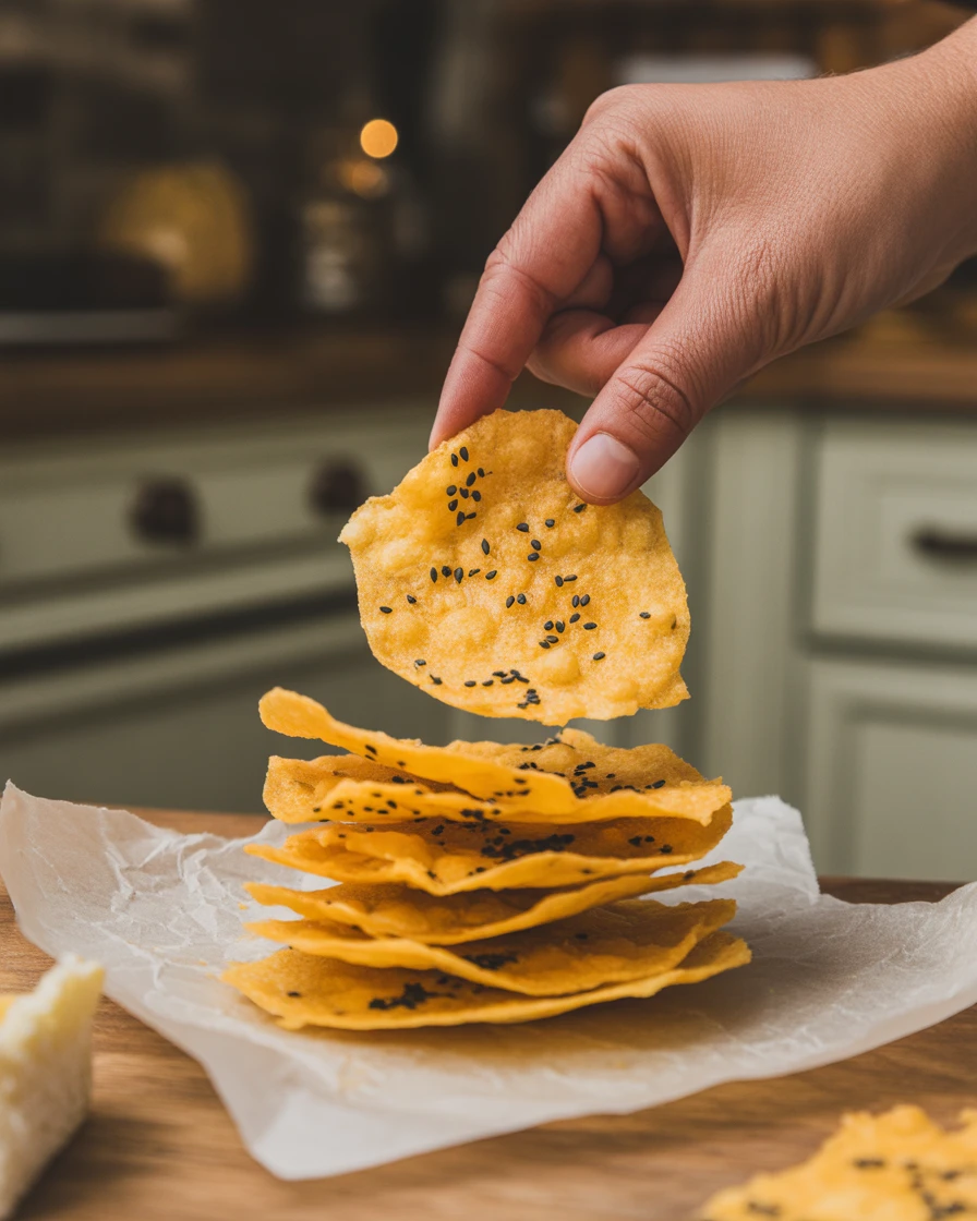 one ingredient cottage cheese chips