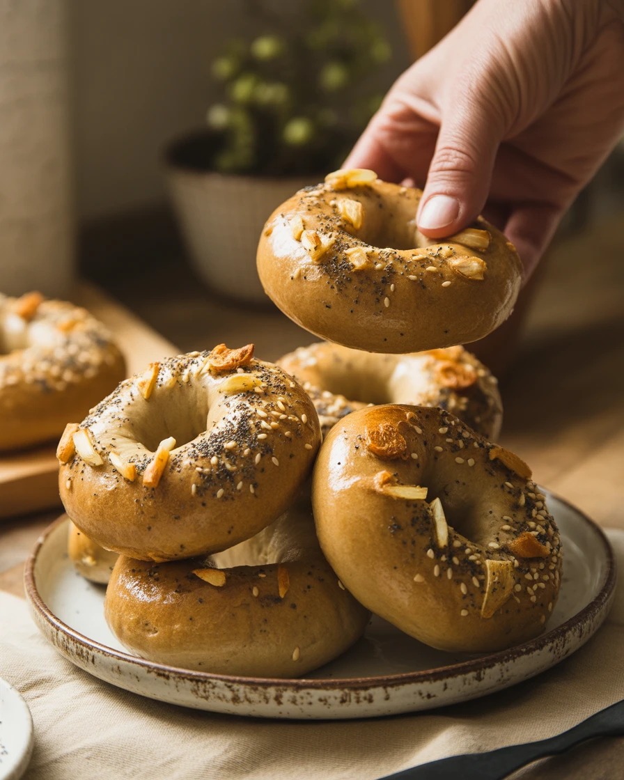 high protein bagels