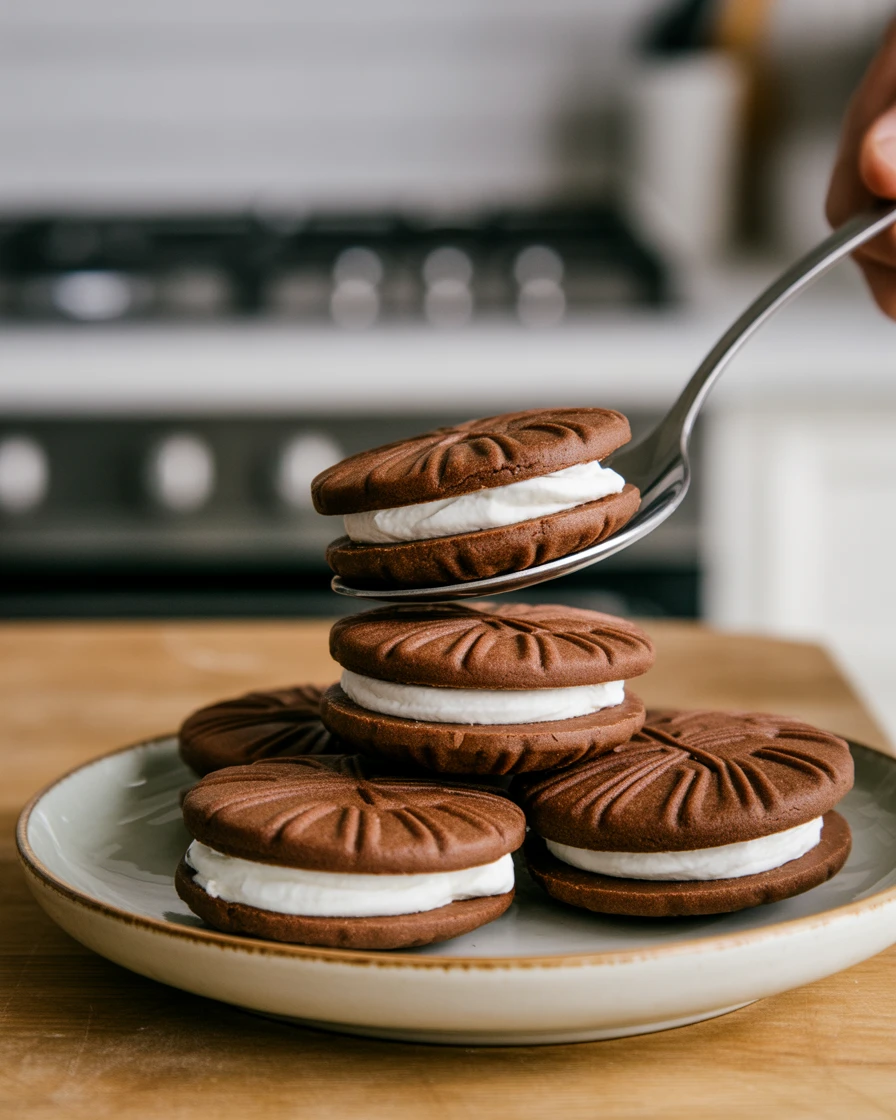 3 ingredient peppermint cloud cookies