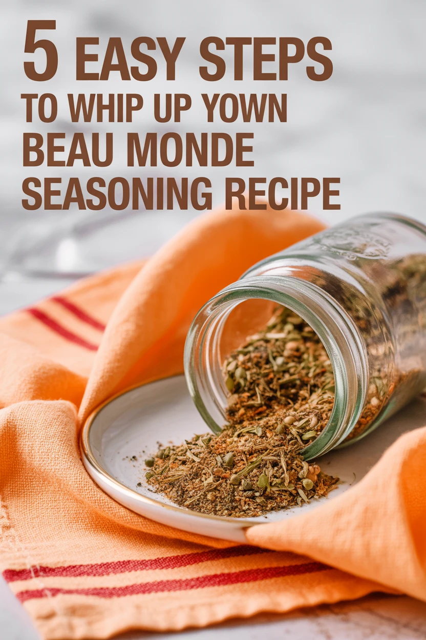 5 Easy Steps to Whip Up Your Own Beau Monde Seasoning Recipe