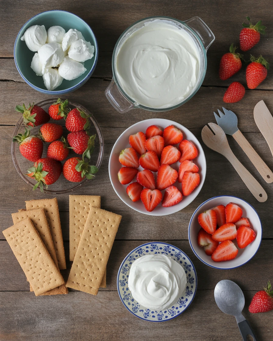 cheesecake deviled strawberries
