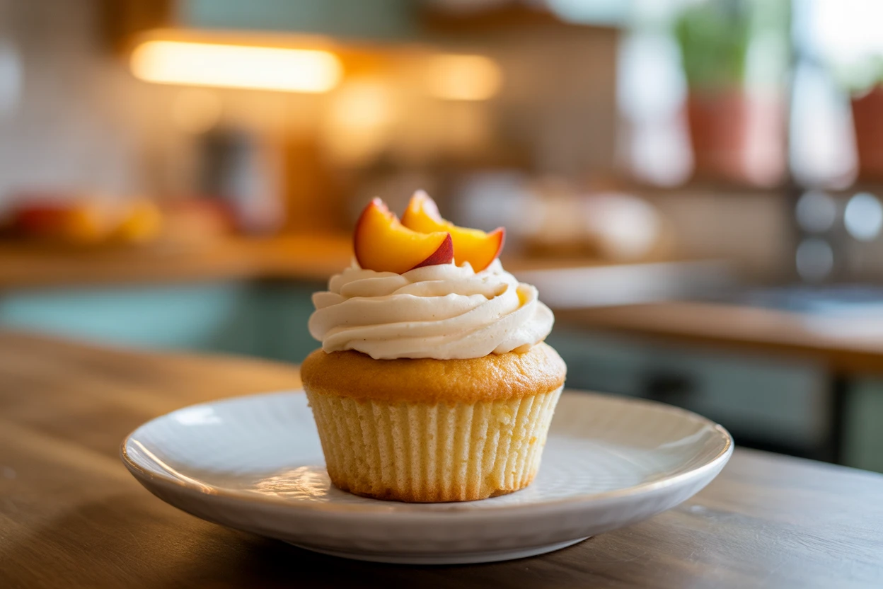 Irresistible Honey Peach Cream Cheese Cupcakes to Savor