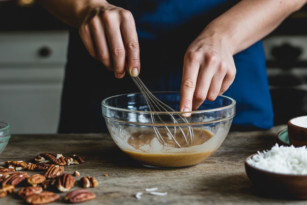 No Bake Pecan Coconut Praline Cookies