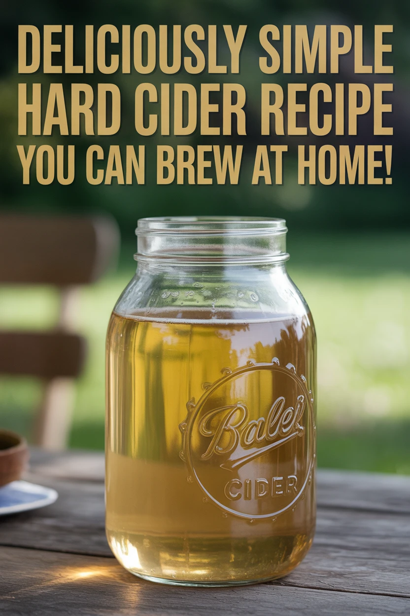Deliciously Simple Hard Cider Recipe You Can Brew at Home!