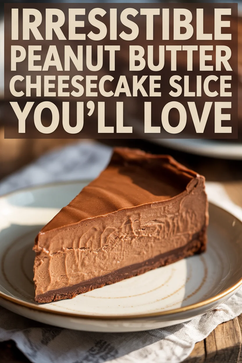 Peanut Butter Cheesecake Slice