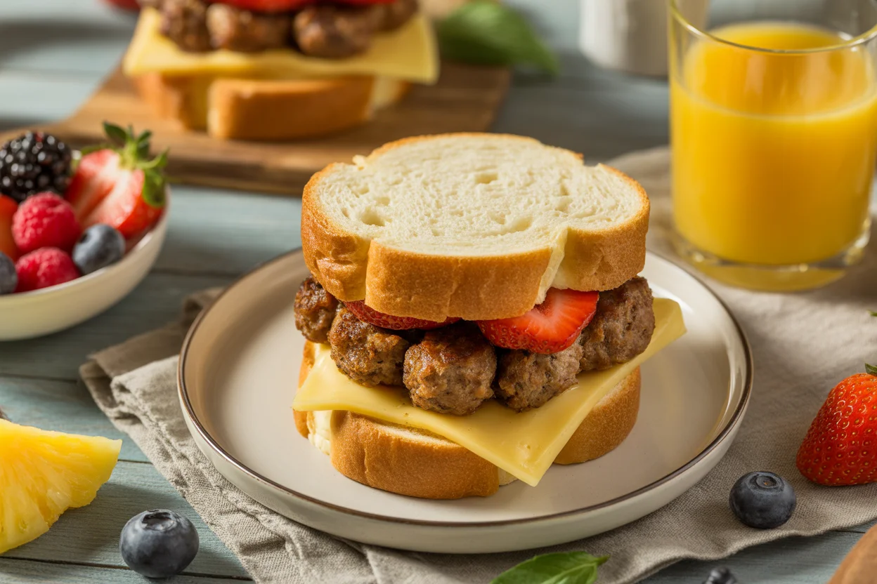 Delicious Cloud Bread Breakfast Sandwich to Start Your Day Right