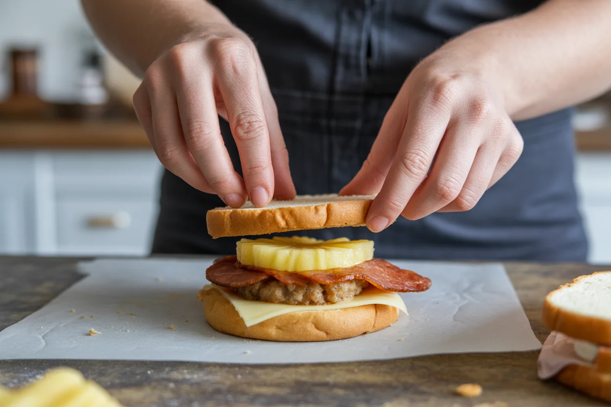 Delicious Cloud Bread Breakfast Sandwich to Start Your Day Right
