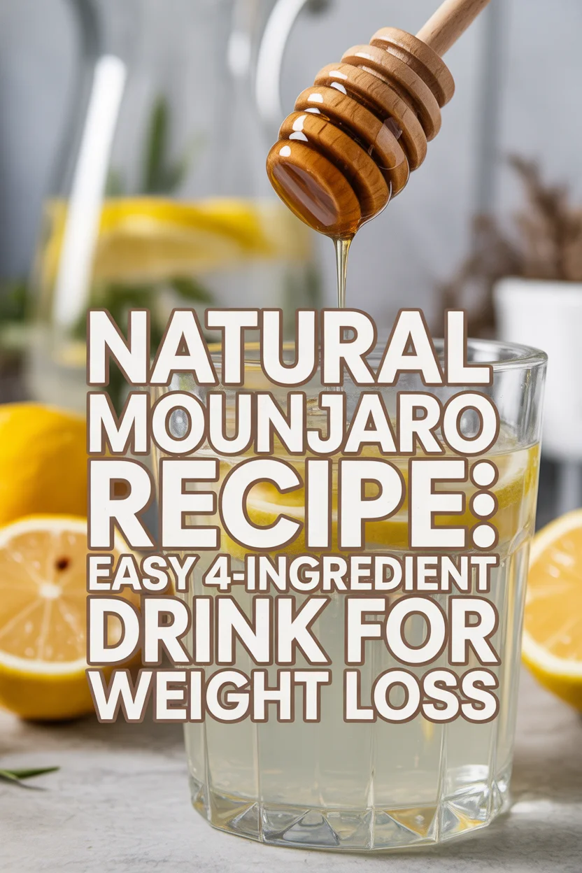 Natural Mounjaro Recipe: Easy 4-Ingredient Drink for Weight Loss