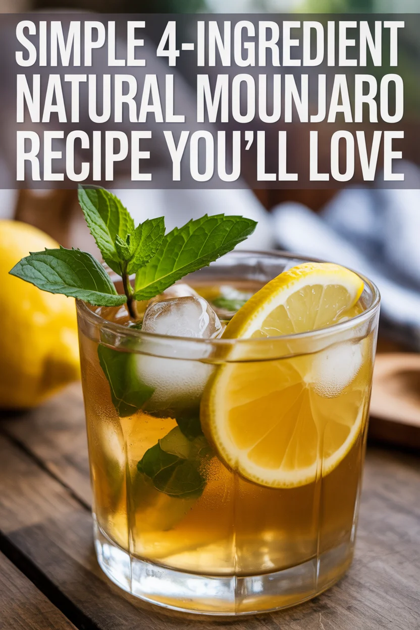 natural mounjaro recipe with 4 ingredients