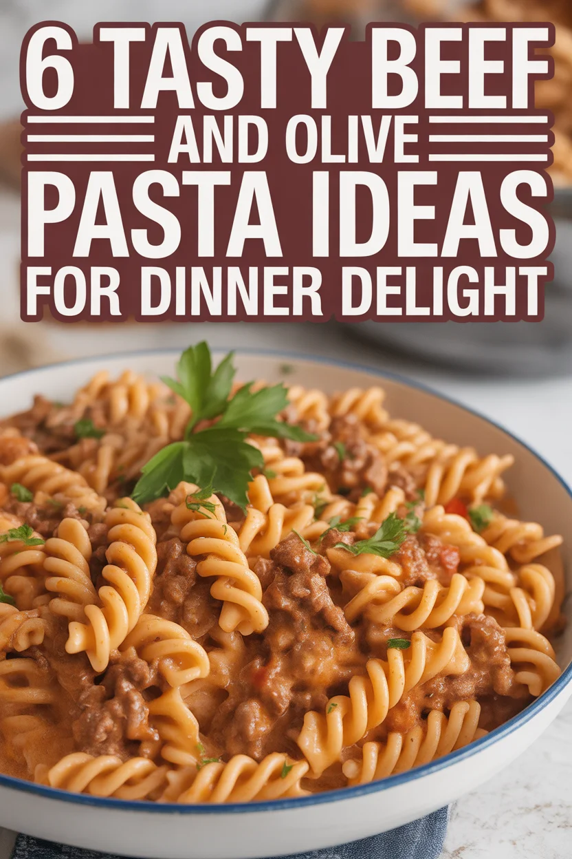 Beef and Olive Pasta