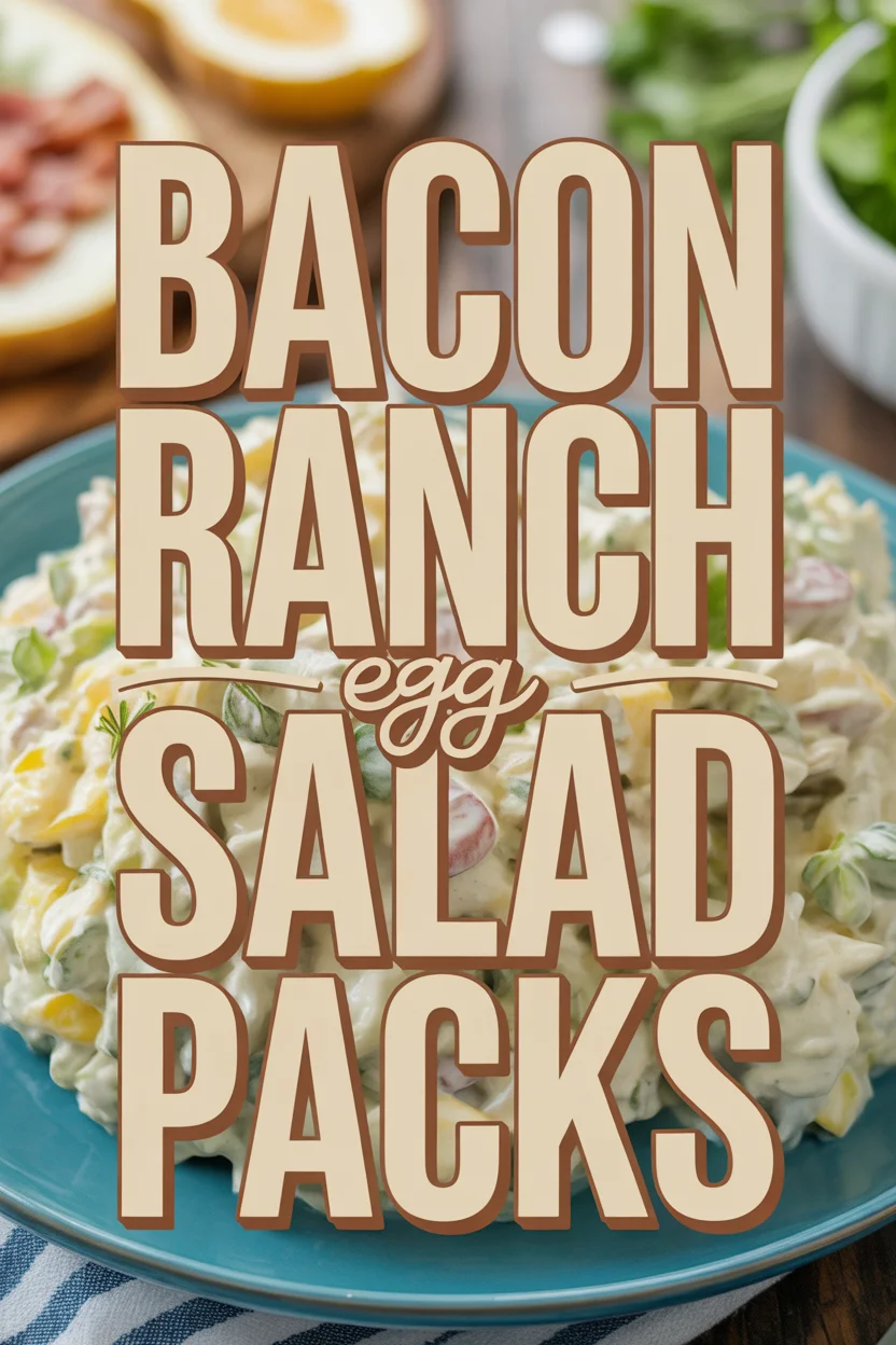 Bacon Ranch Egg Salad packs