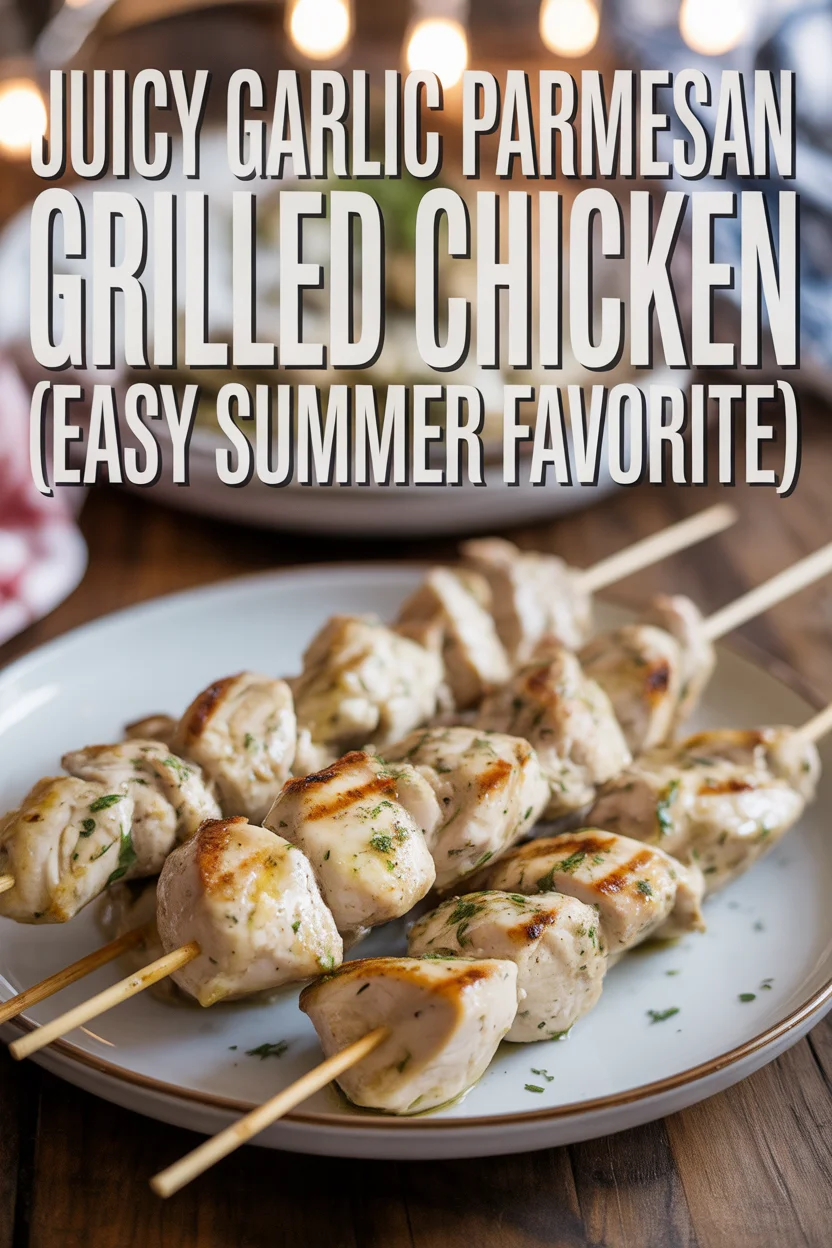 Juicy Garlic Parmesan Grilled Chicken (Easy Summer Favorite)