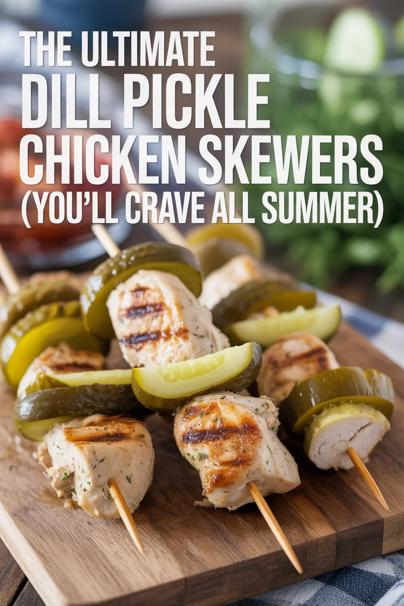 Dill Pickle Chicken Skewers
