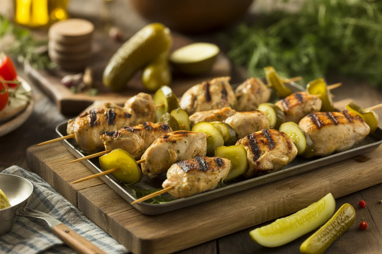 The Ultimate Dill Pickle Chicken Skewers (You’ll Crave All Summer)