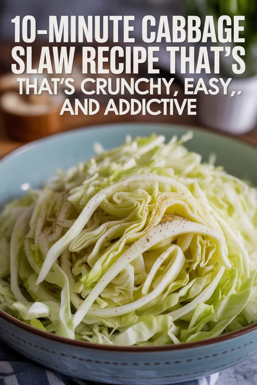 10-minute cabbage slaw recipe