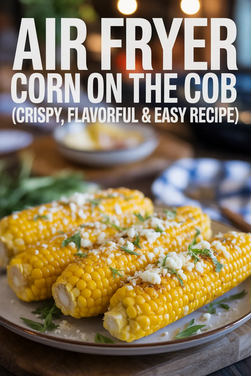 Air Fryer Corn on the Cob (Crispy, Flavorful & Easy Recipe
