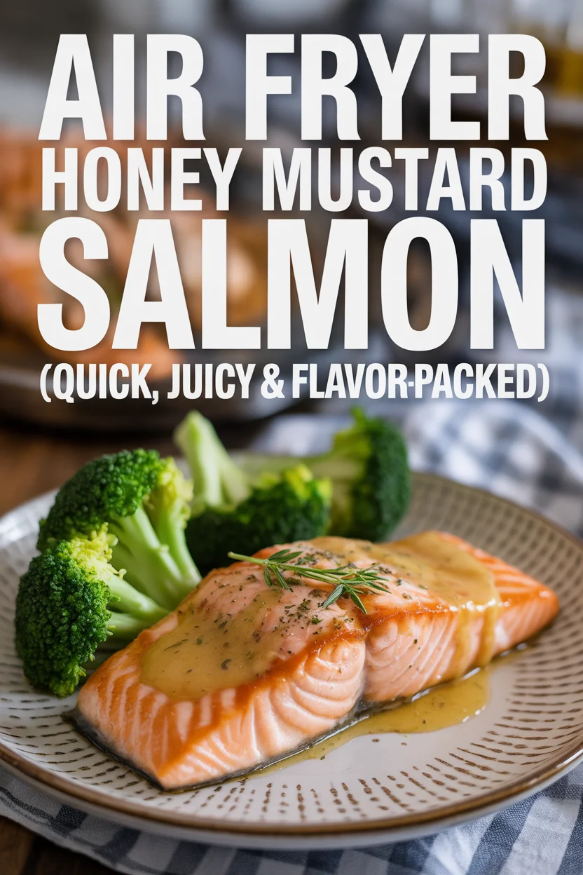 Air Fryer Honey Mustard Salmon (Quick, Juicy & Flavor-Packed)