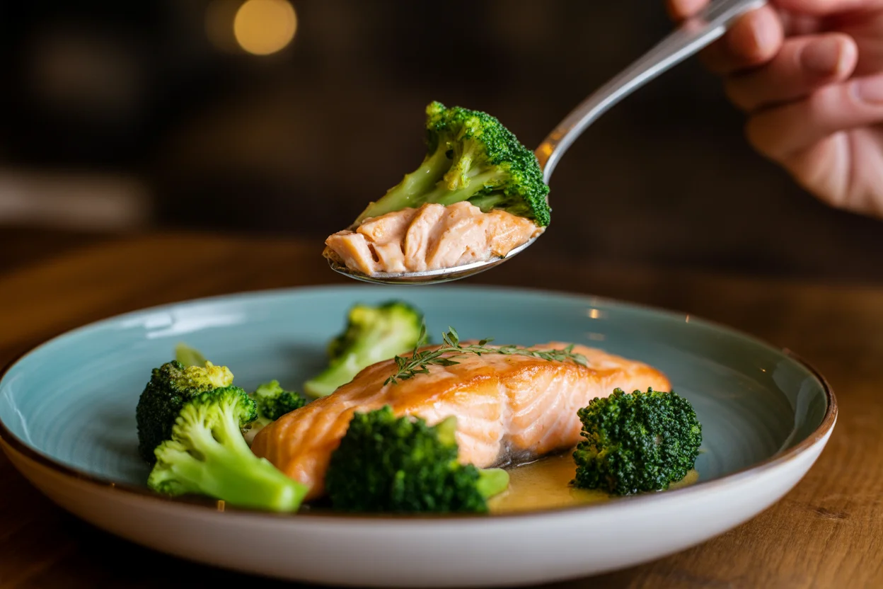 Air Fryer Honey Mustard Salmon