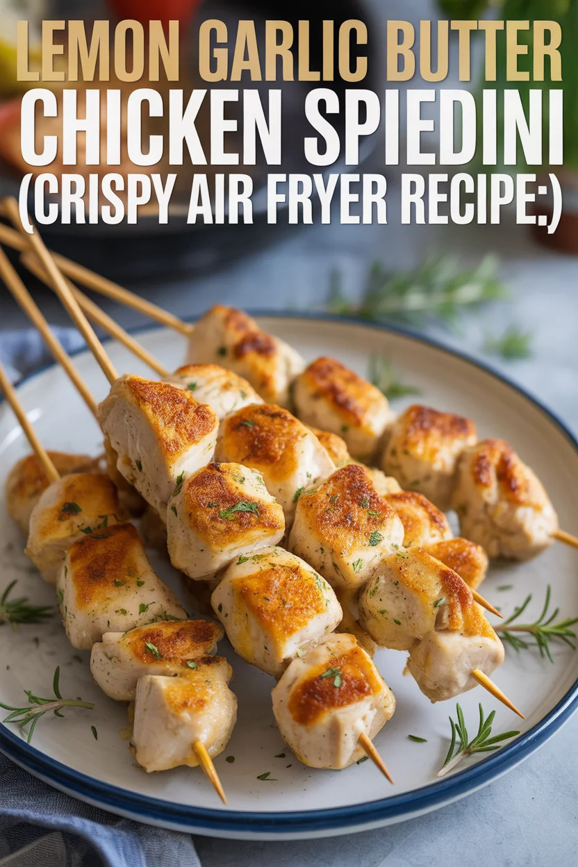 Lemon Garlic Butter Chicken Spiedini