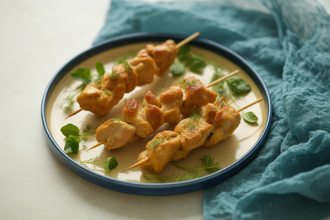 Lemon Garlic Butter Chicken Spiedini (Crispy Air Fryer Recipe);