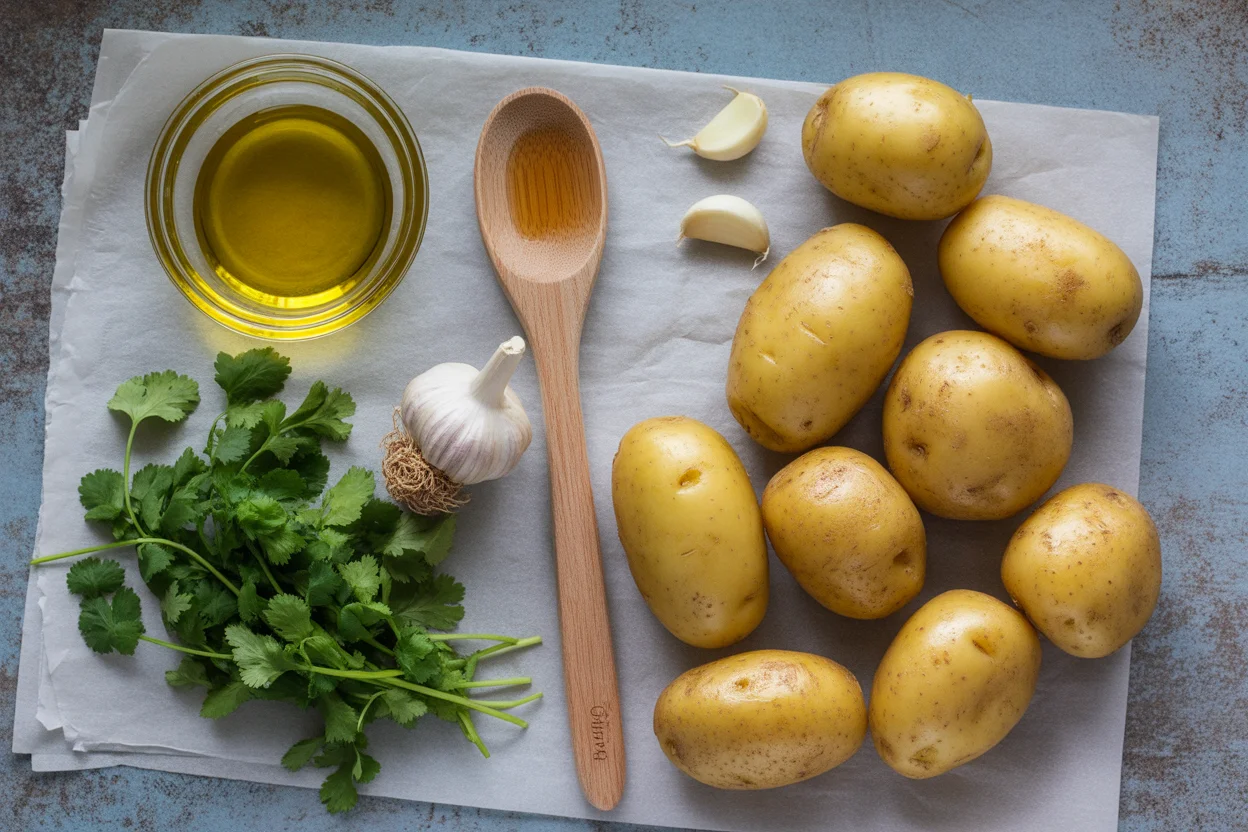 Crispy Air Fryer Smashed Potatoes (Easy, Garlicky & Golden)