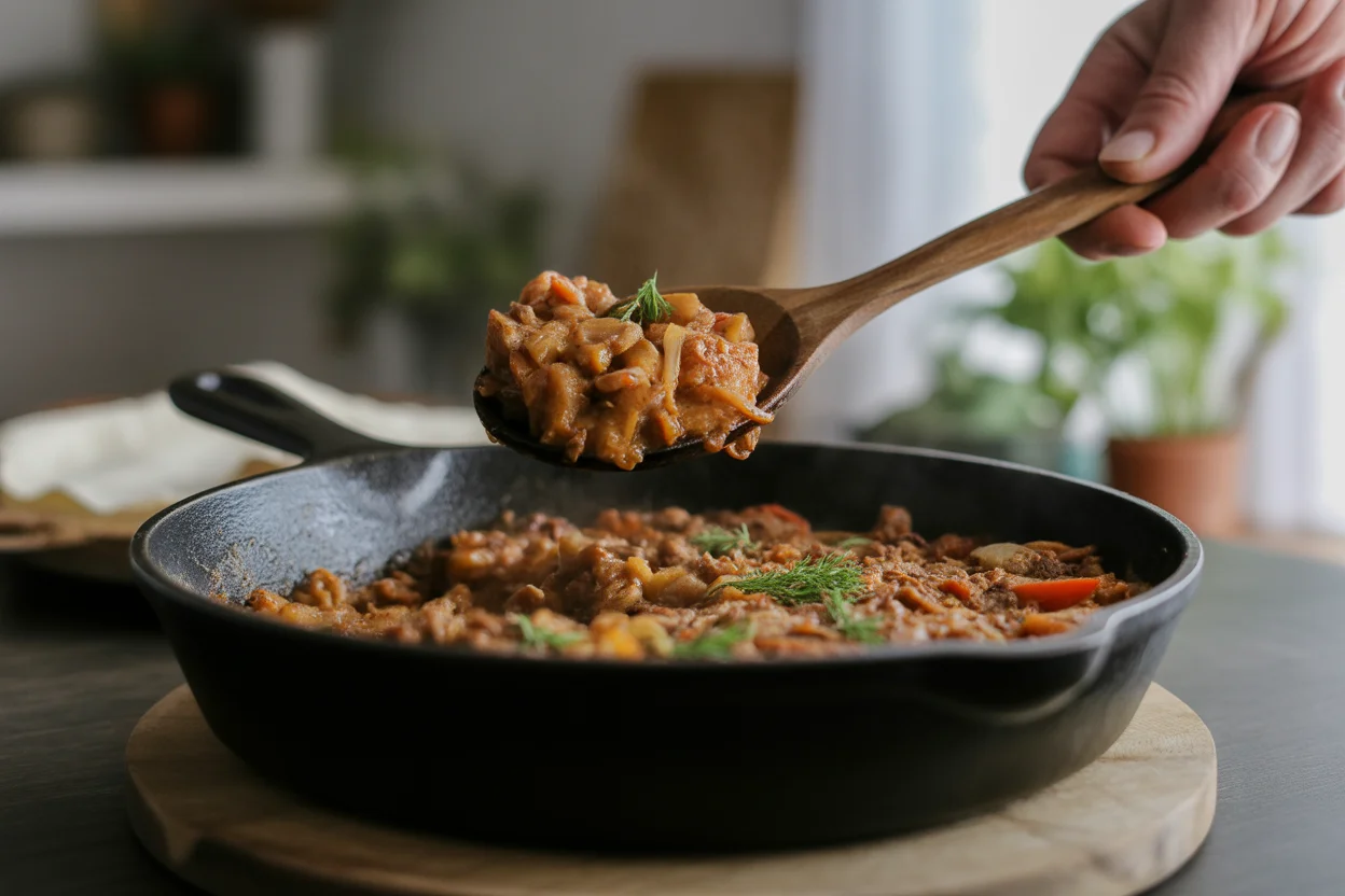 how to clean a cast iron pan