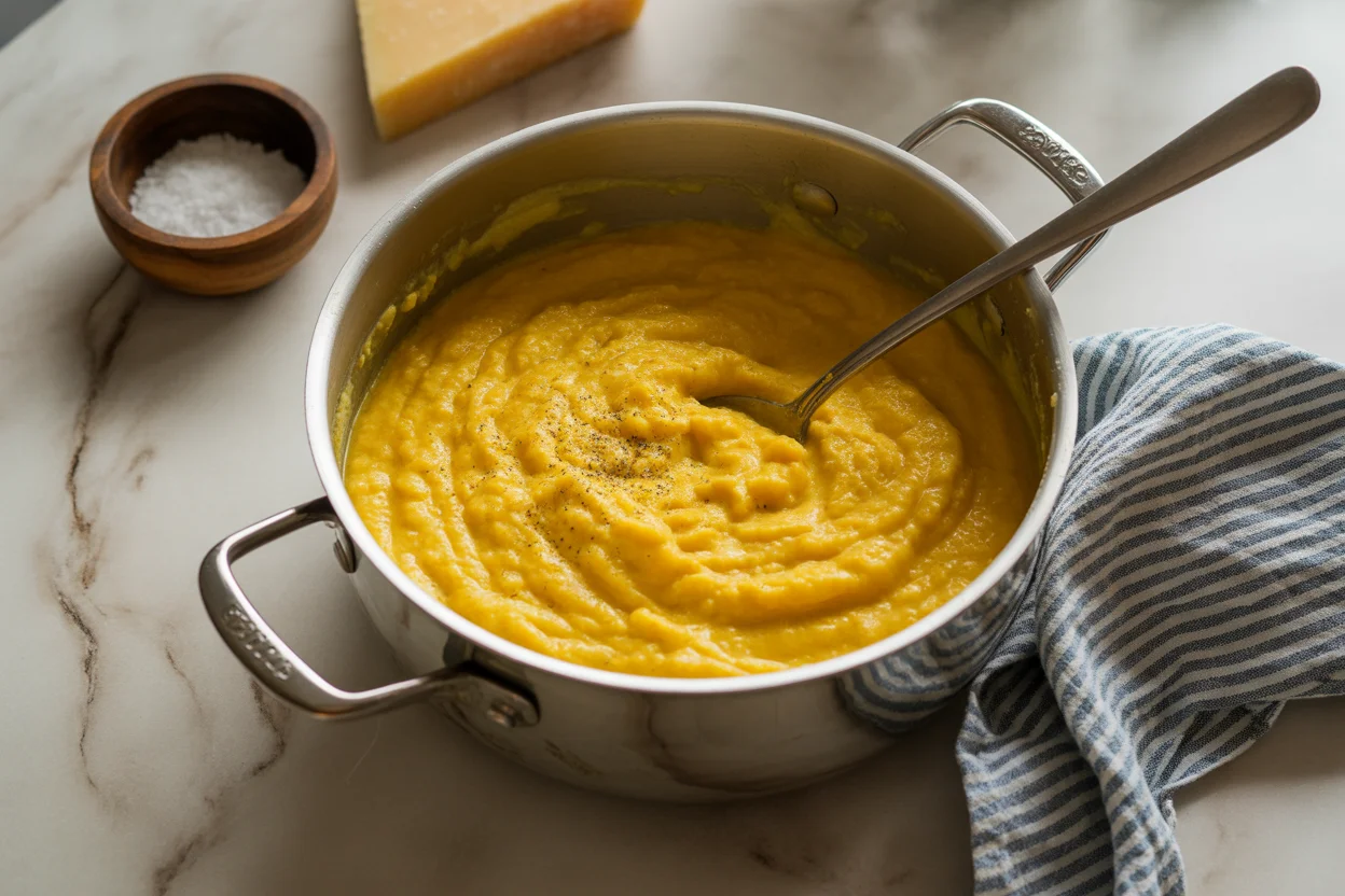 how to make perfect creamy polenta