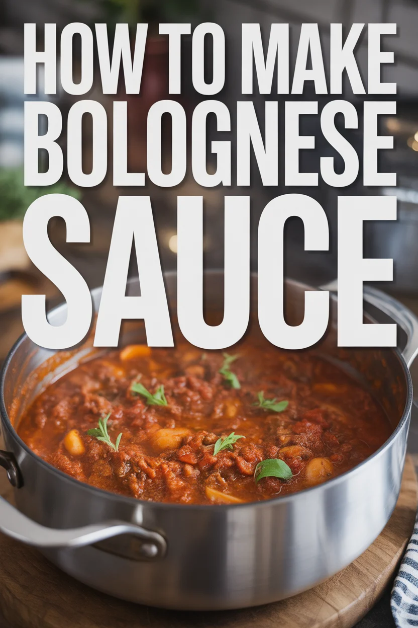How to Make Bolognese Sauce