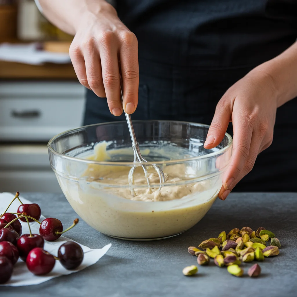 Lemon-Lime Cherry Pistachio Cheesecake