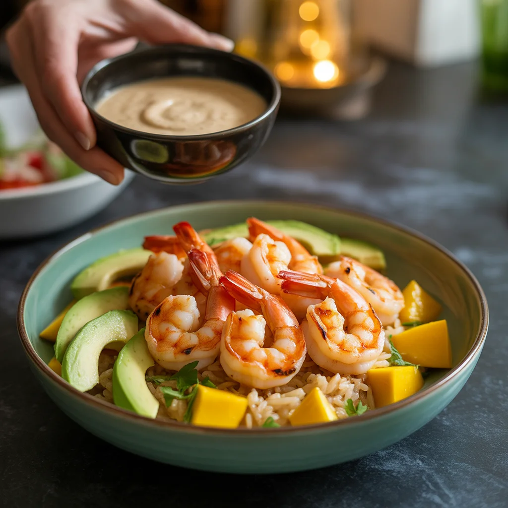Zesty Shrimp & Avocado Bowls with Mango Salsa Twist