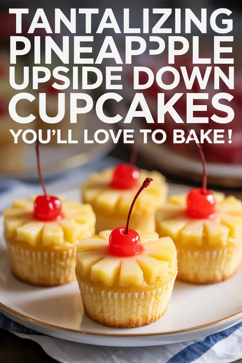 Pineapple Upside Down Cupcakes