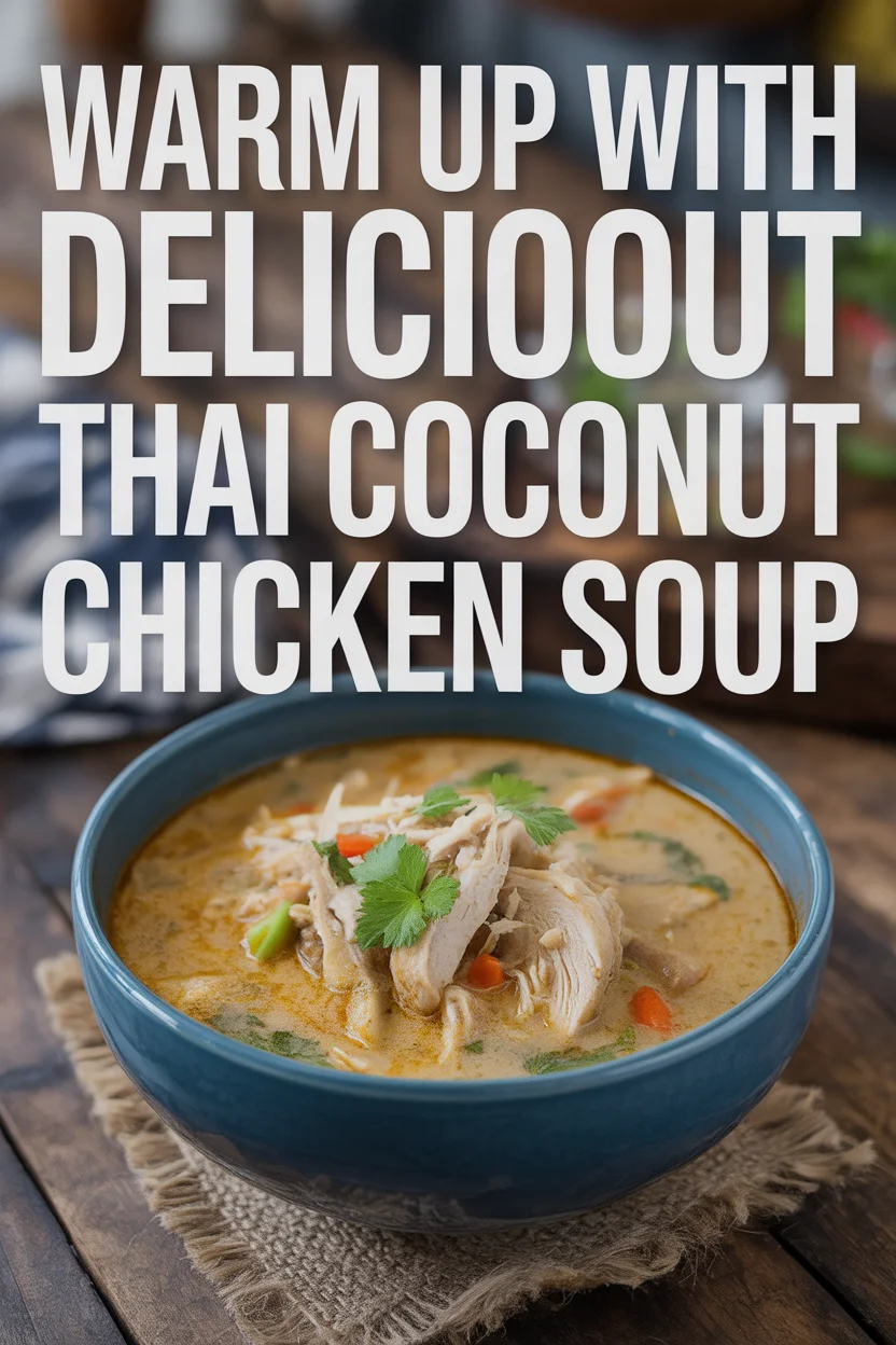 Warm Up with Delicious Crockpot Thai Coconut Chicken Soup