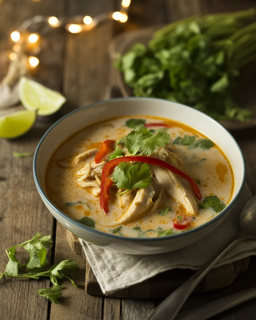 Warm Up with Delicious Crockpot Thai Coconut Chicken Soup