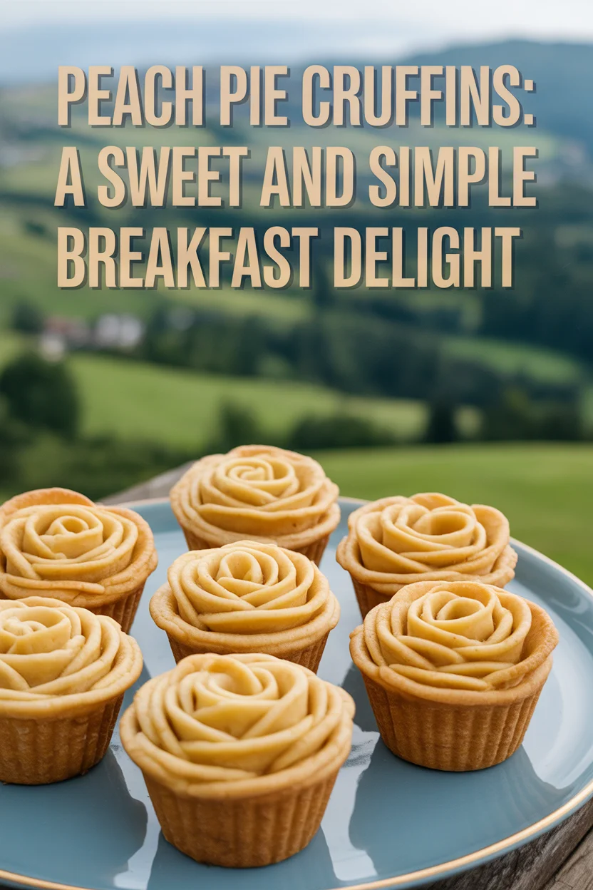 Peach Pie Cruffins: A Sweet and Simple Breakfast Delight