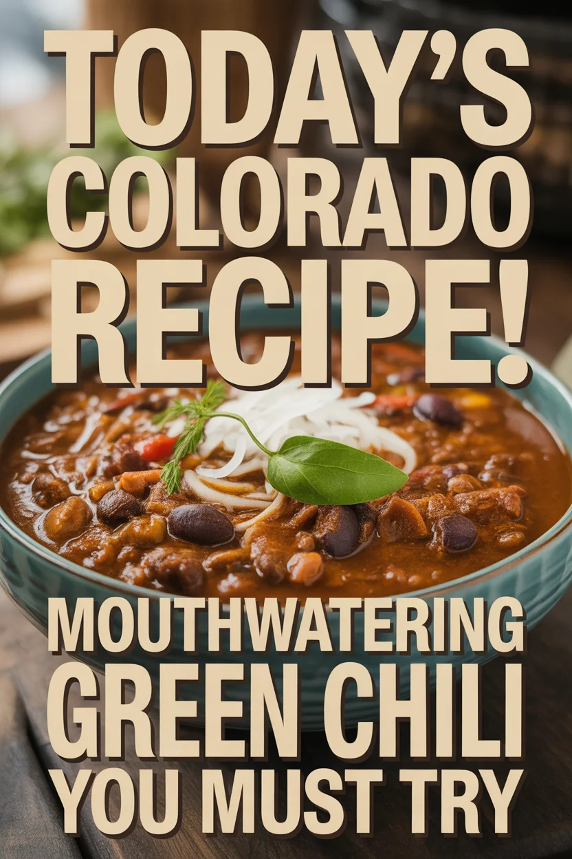 Today’s Colorado Recipe! Mouthwatering Green Chili You Must Try
