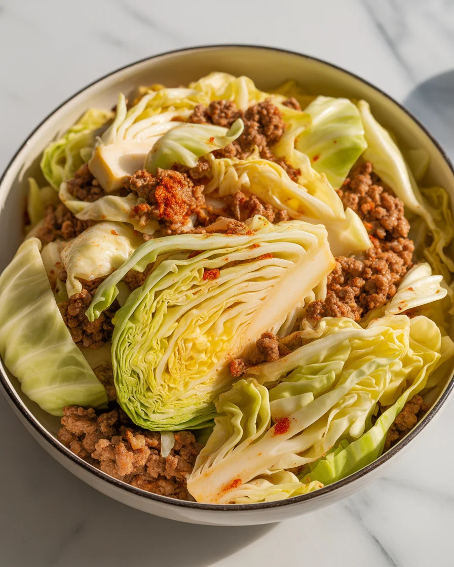Cabbage and Ground Beef
