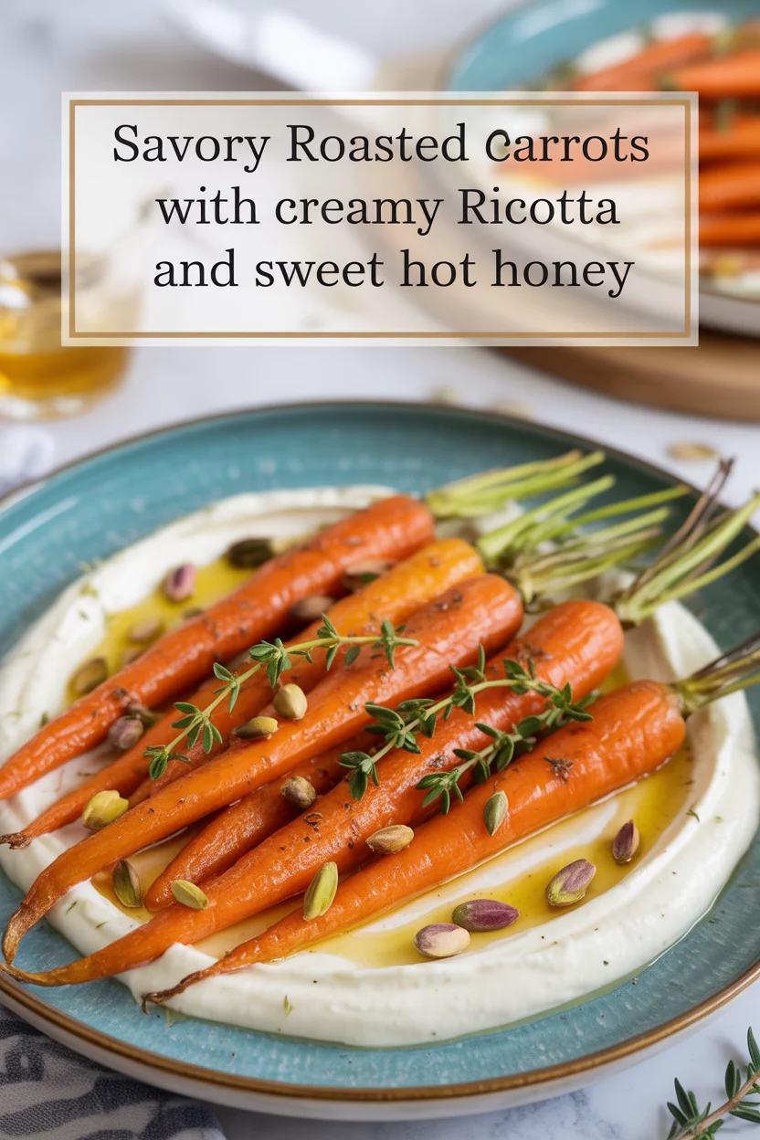 Roasted Carrots with Whipped Ricotta and Hot Honey